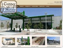 Tablet Screenshot of coppermillmetals.com